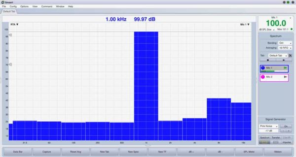 1KHz en bandas de octava